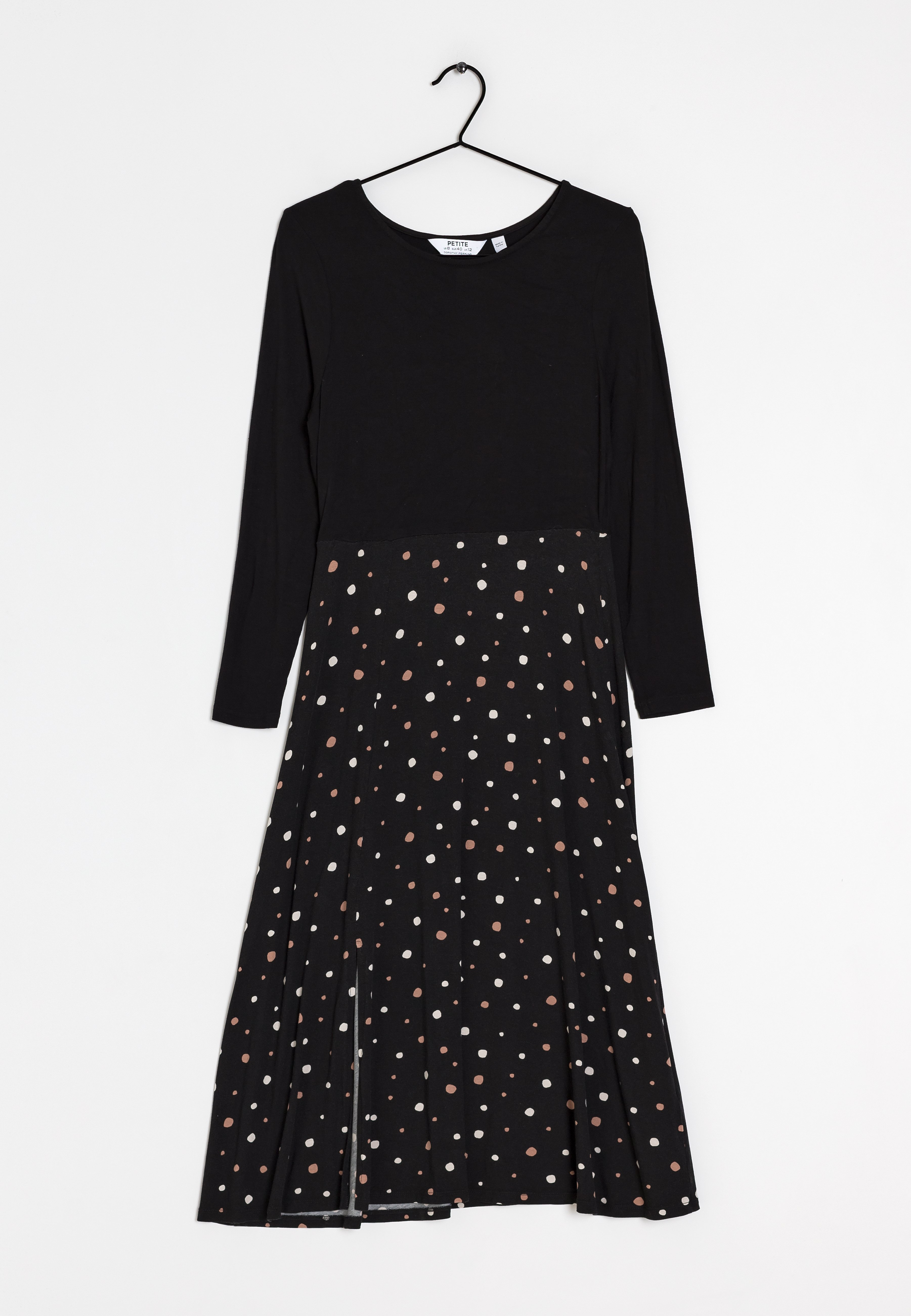 Dorothy Perkins Petite Jerseyjurk - black/zwart - (Pre-owned) - Zalando.nl