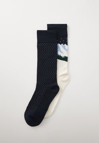 SKIERS ARTWORK SOCKS 2 PACK - Ponožky - evening blue