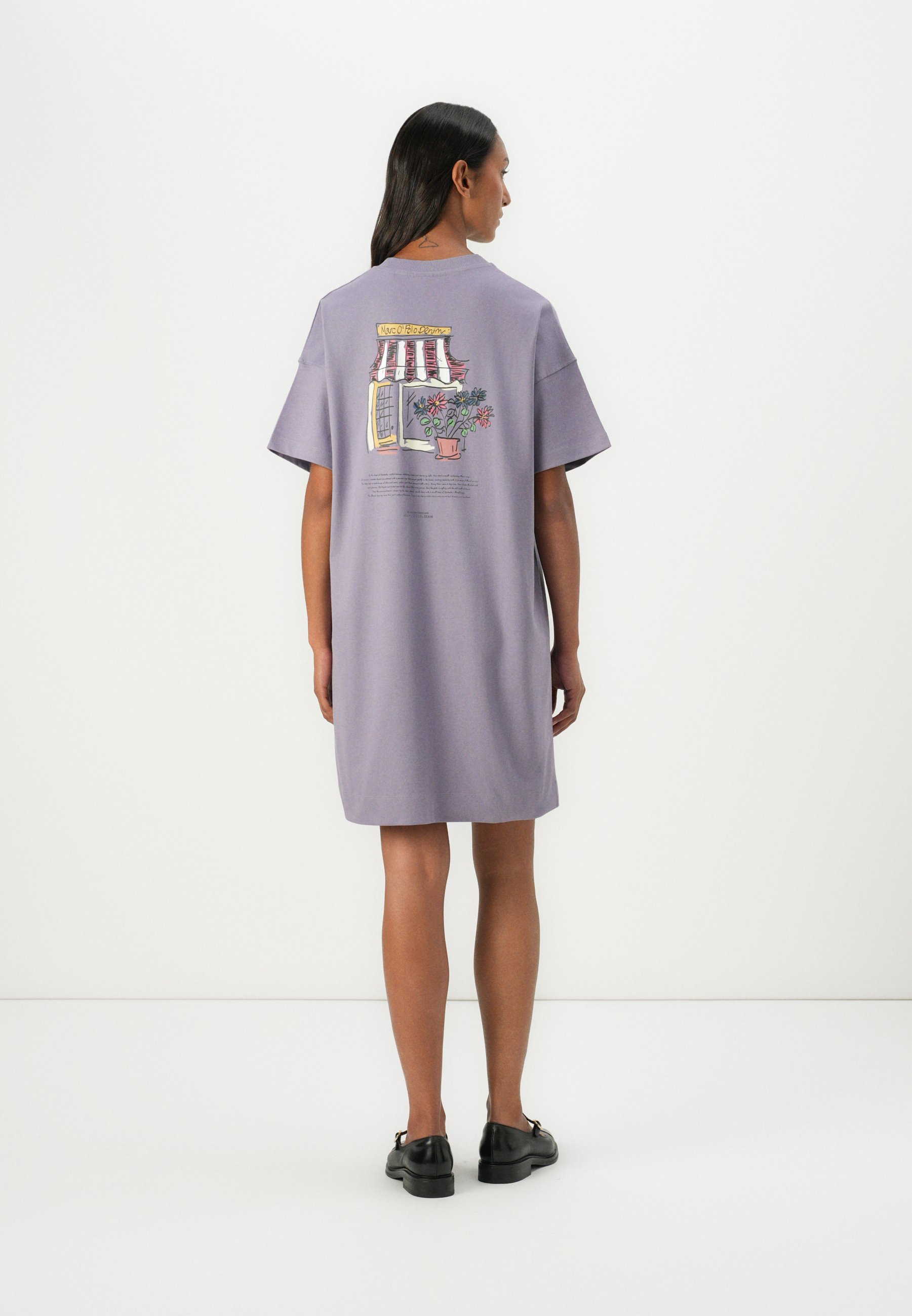 Marc O'Polo DENIM DRESS LOOSE FIT - Jersey dress - lavender/lilac -  Zalando.ie