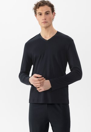 mey V-NECK LANGARM SERIE AARHUS - Haut de pyjama - indigo