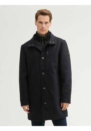 2-IN-1 - Classic coat - dark blue small herringbone