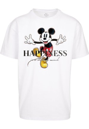 Upscale by Mister Tee DISNEY MICKEY HAPPINESS  - T-shirt print - white