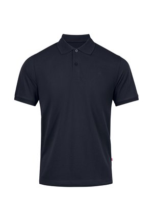 Polo shirt blu navy scuro in cotone. Presenta un colletto classico, patta con due bottoni e maniche corte. Logo discreto sul petto.