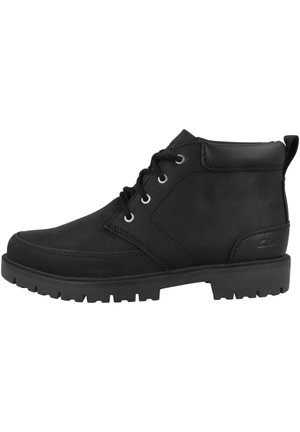 Schnürstiefelette - black