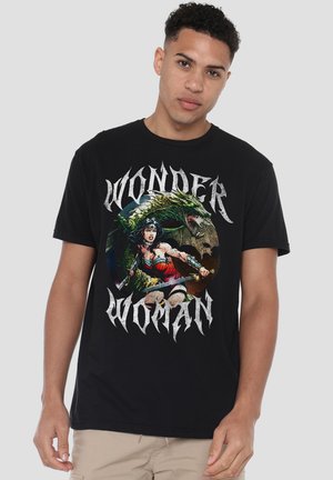 DRAGON COVER - Print T-shirt - black