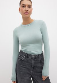 NA-KD ROUND NECK LONG SLEEVE - Ilgarankovis viršutinės dalies drabužis - blue