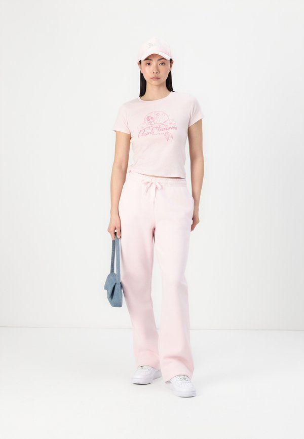 Floral Graphic Baby Tee - Print T-shirt - pale lilac3