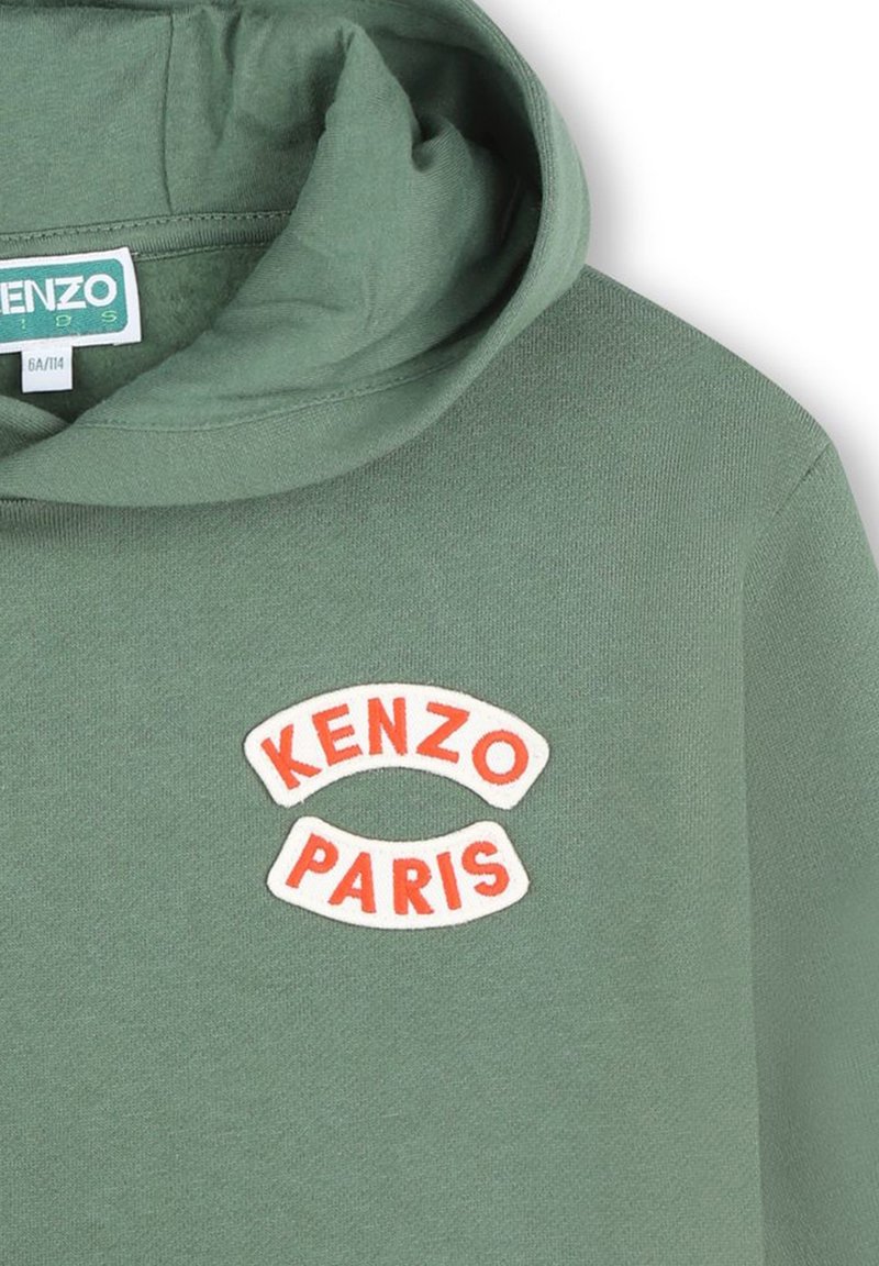 Kenzo Sweatshirt Felpa Kenzo Bianca E Verde KENZO Kids Felpa