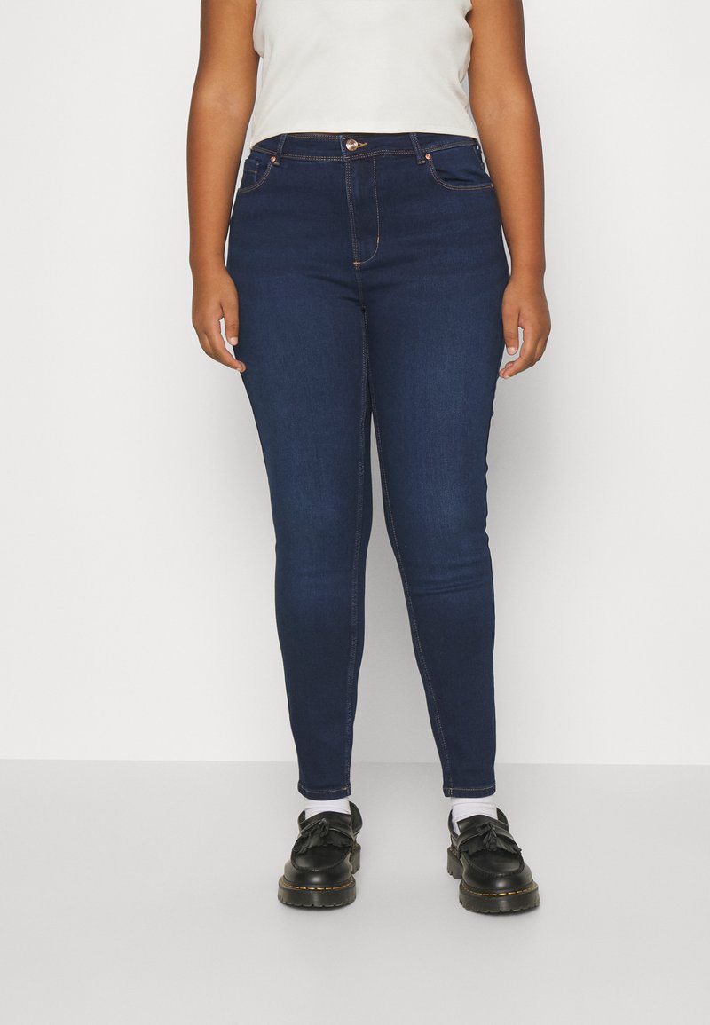 Only Carmakoma Sophie denim skirt blue