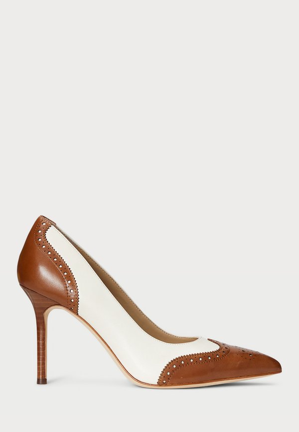 LYNDEN NAPPA & BURNISHED LEATHER PUMP - Classic heels