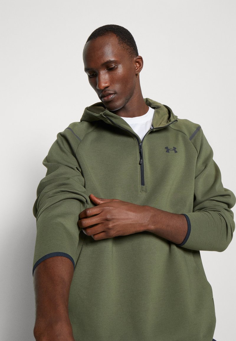 Under Armour UNSTOPPABLE HOODIE - Hoodie - marine green/black/khaki -  Zalando.co.uk
