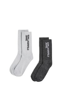 PACK OF 2 - Chaussettes - silver/gunmetal