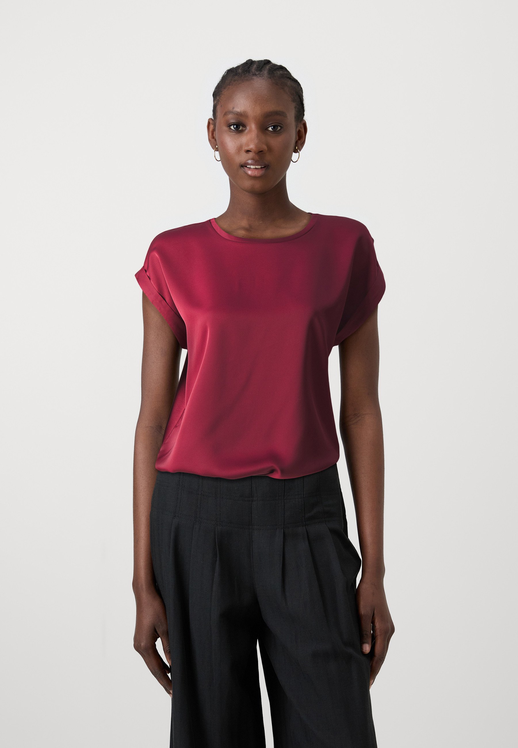 Viellette S/S Satin Top - Noos, Toadstool, Maat 36