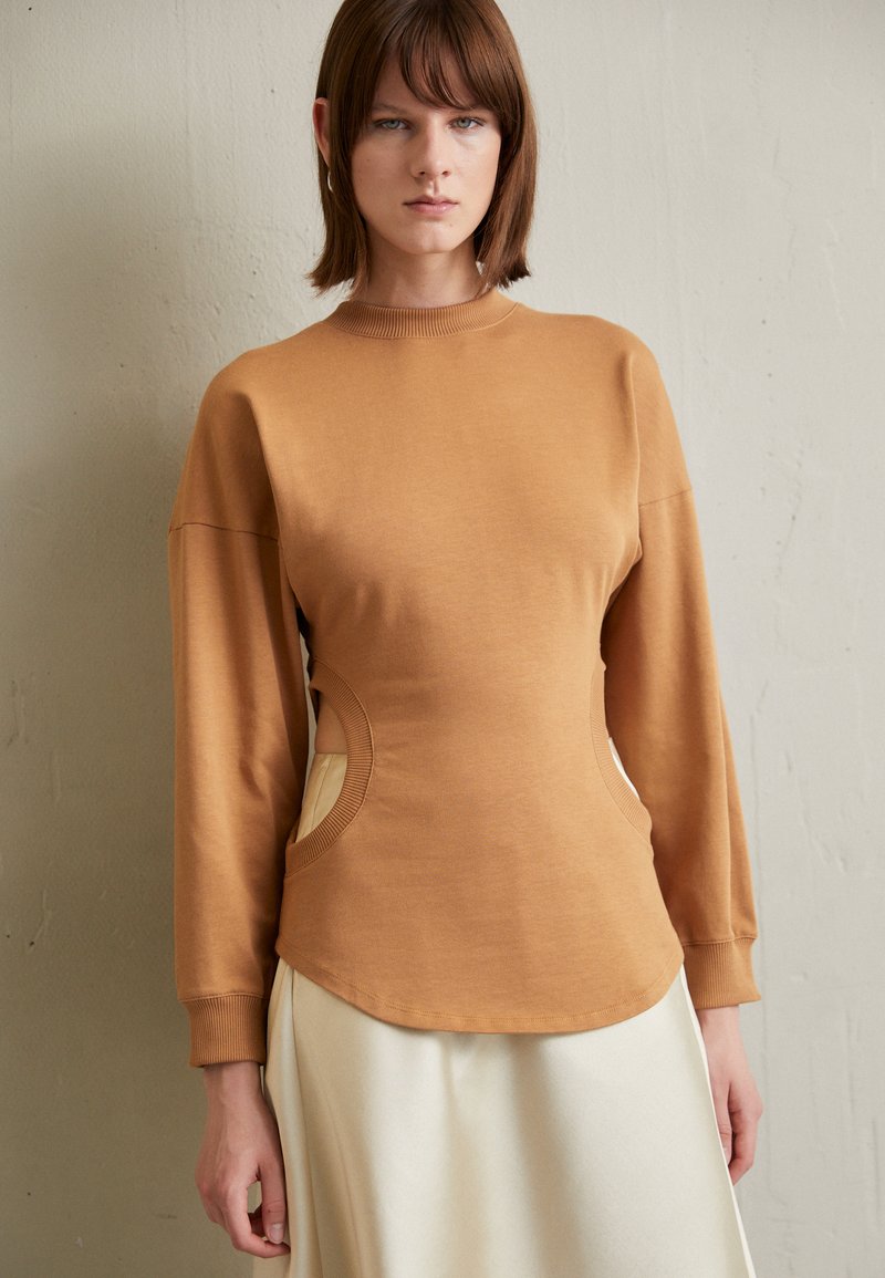 A.W.A.K.E. MODE LONG SLEEVE WITH CUT OUT DETAIL - Μπλούζα με μακριά μανίκια - terracotta
