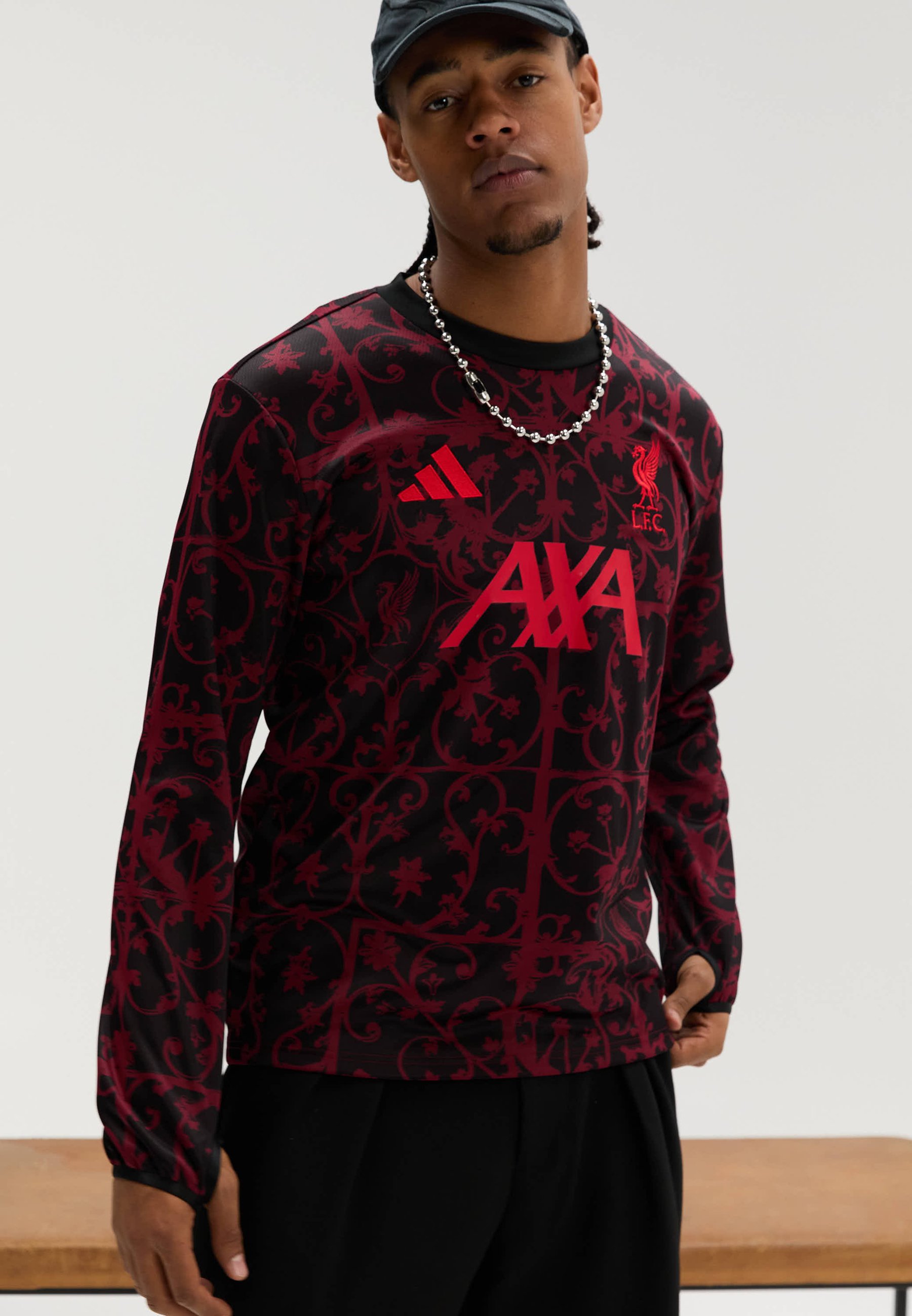 liverpool fc pre match top long sleeve