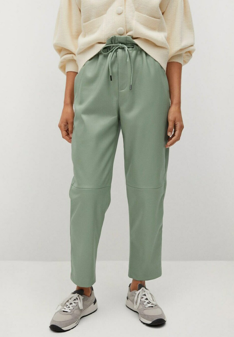 Mango LUCK - Pantalones - pastellgrün/verde claro - Zalando.es