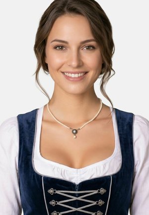 Alpenflüstern, TRACHTEN-PERLEN-HALSKETTE HELENA (CREME-WEISS) - Halskette - creme-weiss