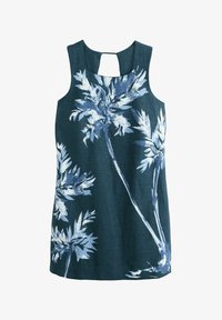 Nevybrané, navy blue placement floral print