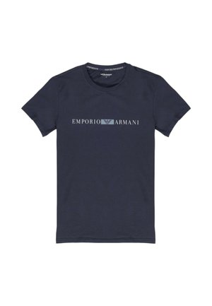 Emporio Armani SHORT SLEEVE - T-shirt imprimé - blue