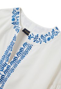 PIOMBO WITH EMBROIDERY - Vestito casual - white blue