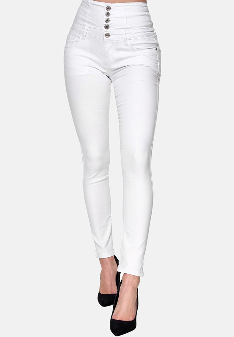 Elara - HIGHWAIST - Jeans Skinny - weiß, Agrandir