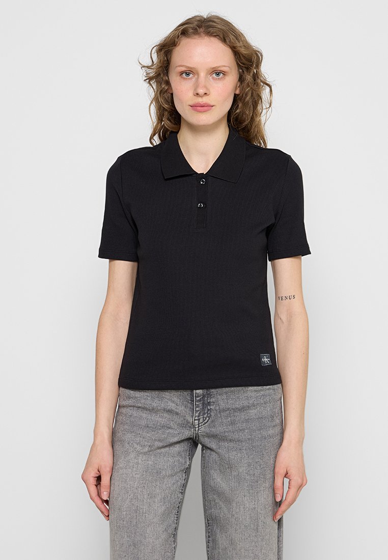 Calvin Klein Jeans Poloshirt zwart Calvin Klein Jeans Poloshirt zwart