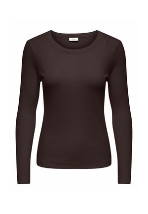 JDY, TOP JDYLUCKY TOP - T-shirt à manches longues - chocolate torte
