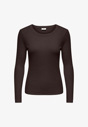 JDY, TOP JDYLUCKY TOP - T-shirt à manches longues - chocolate torte