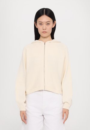 ZIP UP HOODIE  - Strickjacke - natural