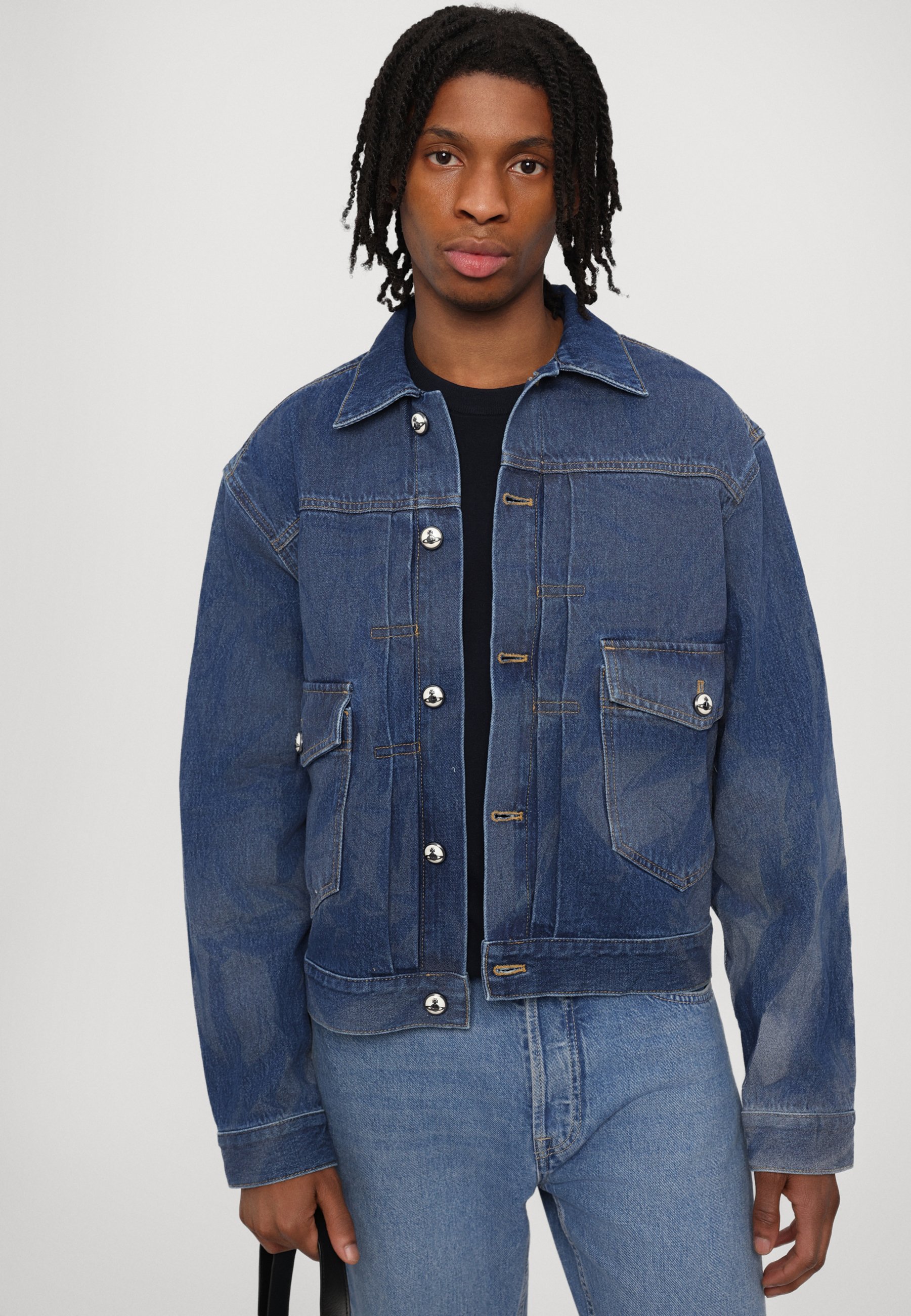 Vivienne Westwood MARLENE JACKET UNISEX - Denim jacket - blue/blue