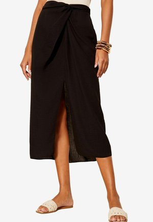Friends Like These LIGHTWEIGHT SARONG TIE SIDE REGULAR FIT - Trapecinis sijonas - black