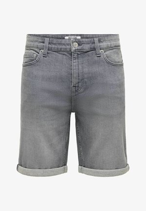 Only & Sons, JEANS-SHORTS ONSPLY MID RISE NORMAL GESCHNITTEN SHORTS - Short en jean - medium grey denim