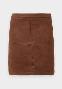 PCRAKEL MINI SKIRT - Minisvārki - downtown brown