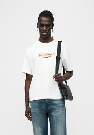 BLOCK TEE - T-shirts print - ecru