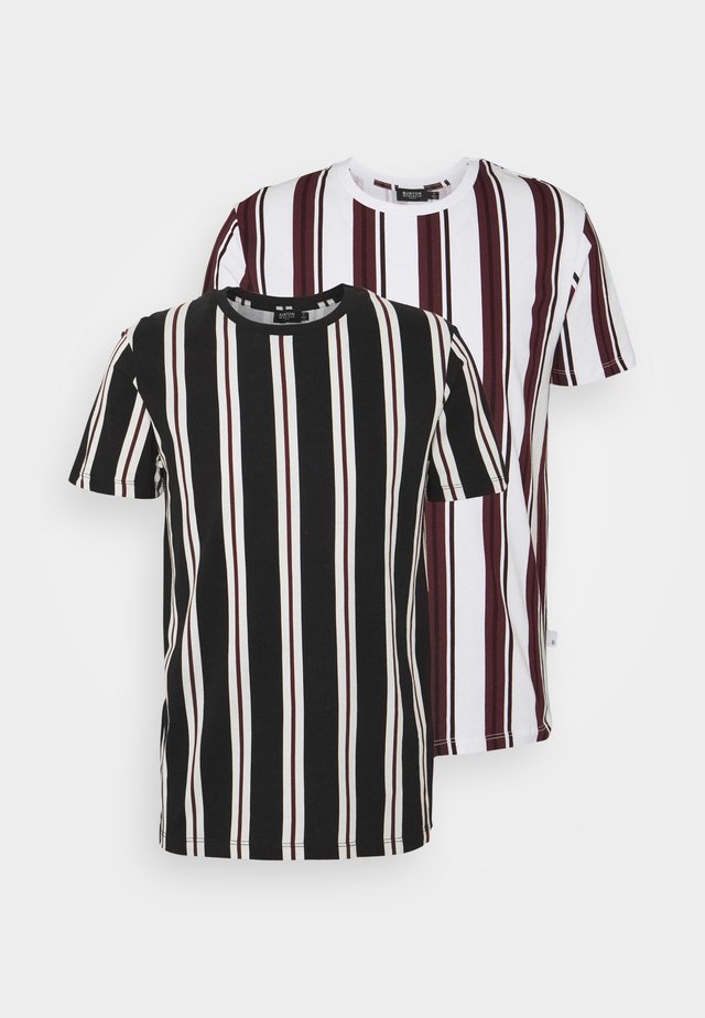 2 PACK - Printtipaita - white