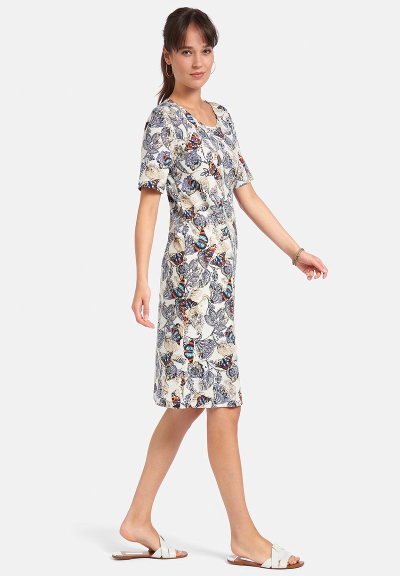 Damen Freizeitkleider | Green Cotton Freizeitkleid ecru/multicolor/mehrfarbig - HD47449 Damen Freizeitkleider | Green Cotton Freizeitkleid ecru/multicolor/mehrfarbig - HD47449
