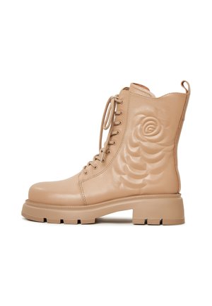 Bottines de cowboy / motard - beige