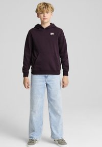 Puma DOWNTOWN GRAPHIC - Jersey con capucha - midnight plum