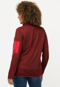 Ulla Popken OPSTAANDE KRAAG RITSZAKKEN - Neuletakki - brown