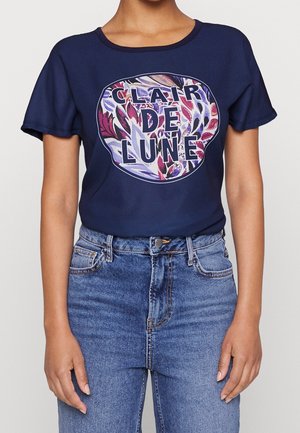 T-shirt print - dark blue