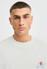 Solid SDOSRICK - Trükipildiga T-särk - off white