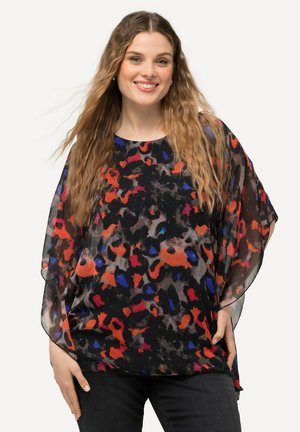 LEOPARD LAYERED - Cape - black