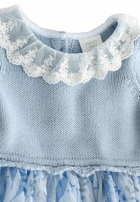 Next Vardagsklänning - blue floral mesh