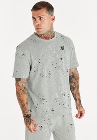 SIKSILK PAINT SPLATTER  - T-shirt print - grey marl