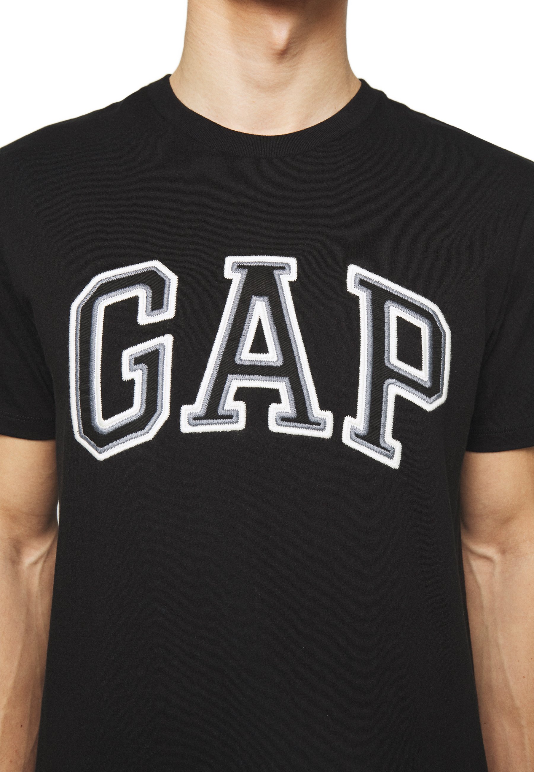 GAP BAS ARCH T shirts med print true black Zalando.no GAP BAS ARCH - T-shirts med print - white