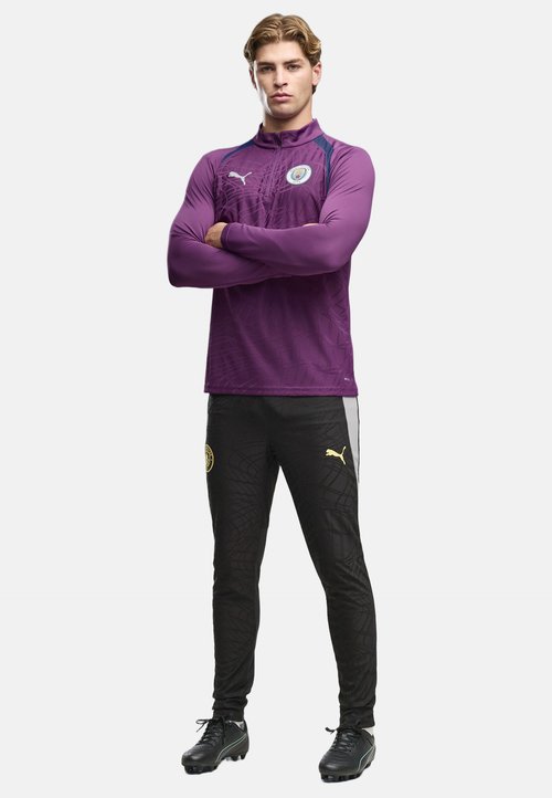 PUMA MANCHESTER CITY FC TRAINING 1/4 ZIP TOP - Club wear - plum wine-blue jewel — foto 2