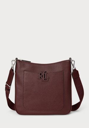 PEBBLED LEATHER LARGE CAMERYN CROSSBODY - Skuldertasker - dark garnet