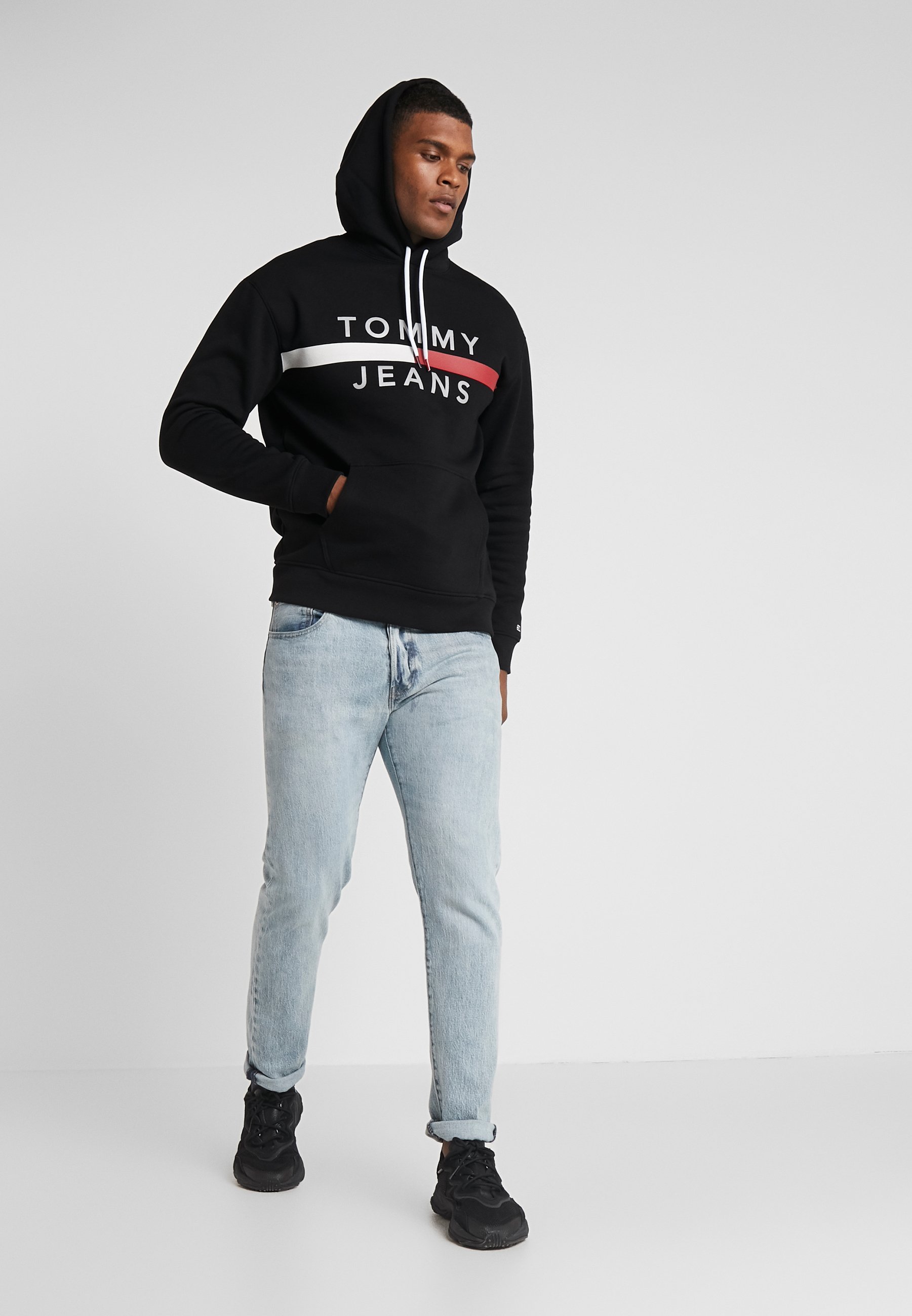tommy jeans reflective flag hoodie