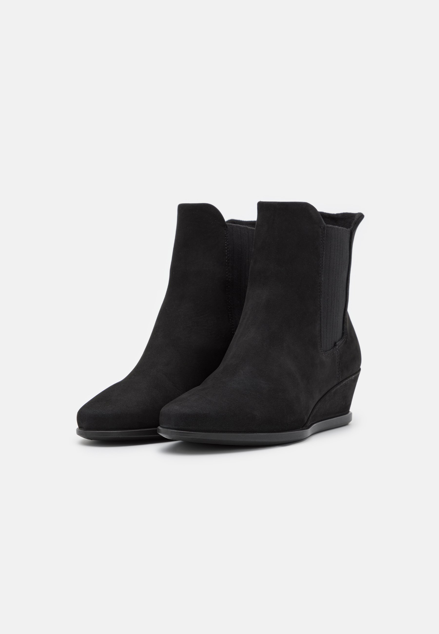 ECCO SHAPE WEDGE - Enkellaarsjes met sleehak - black/Zwart - Zalando.nl