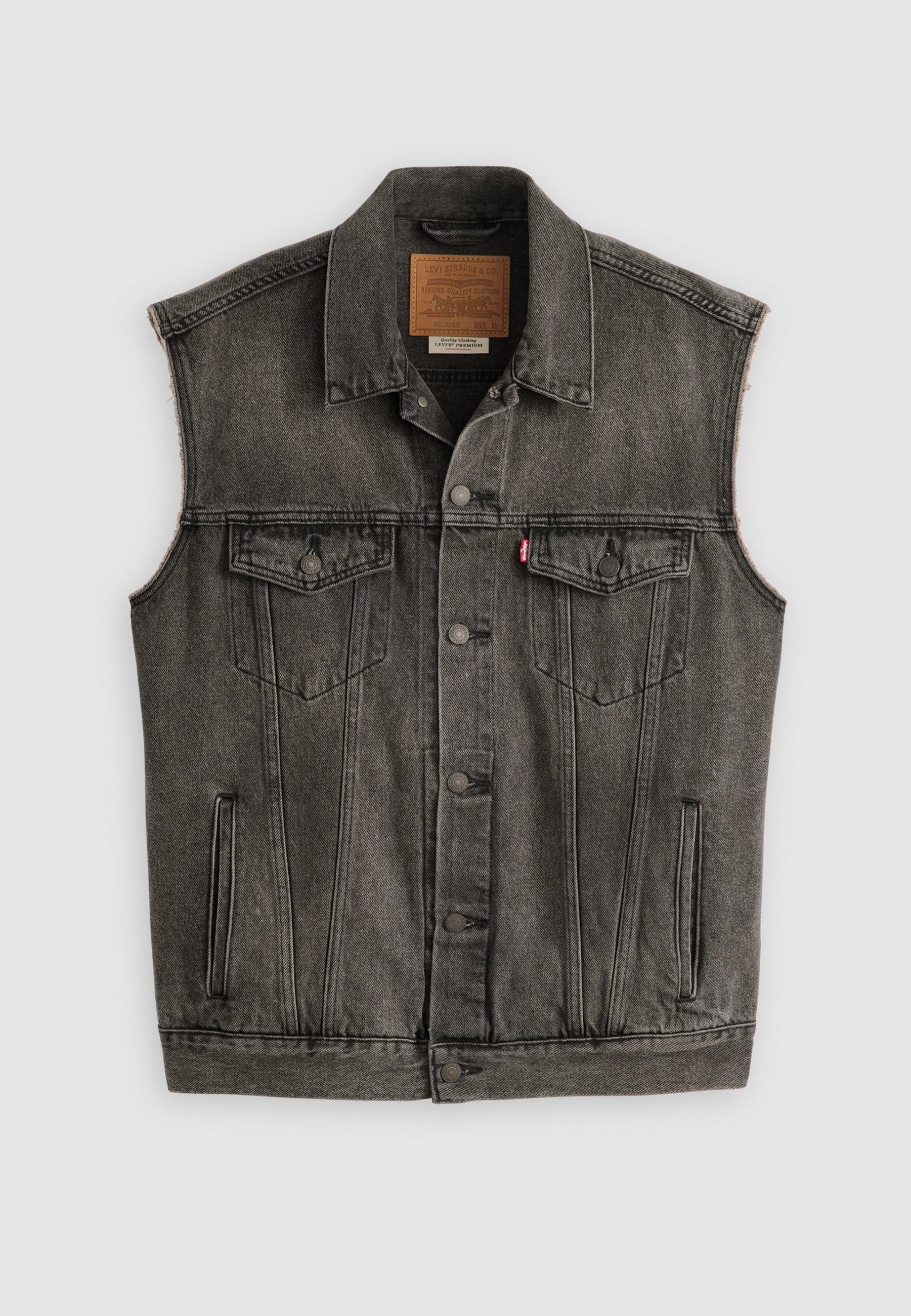 Levi's® RELAXED TRUCKER VEST - Waistcoat - night owl/black denim
